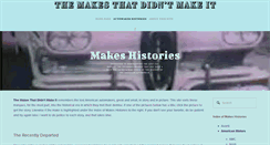 Desktop Screenshot of makesthatdidntmakeit.com