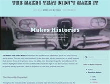 Tablet Screenshot of makesthatdidntmakeit.com